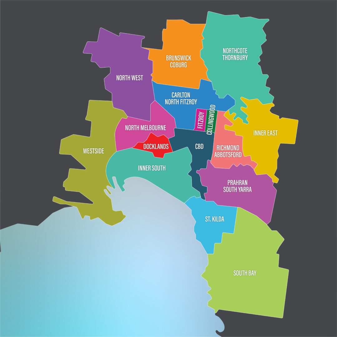 Melbourne Map 800x800px